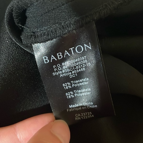 Aritzia Babaton Donnie Black Drawstring Minimalist Jumpsuit - Picture 9 of 10